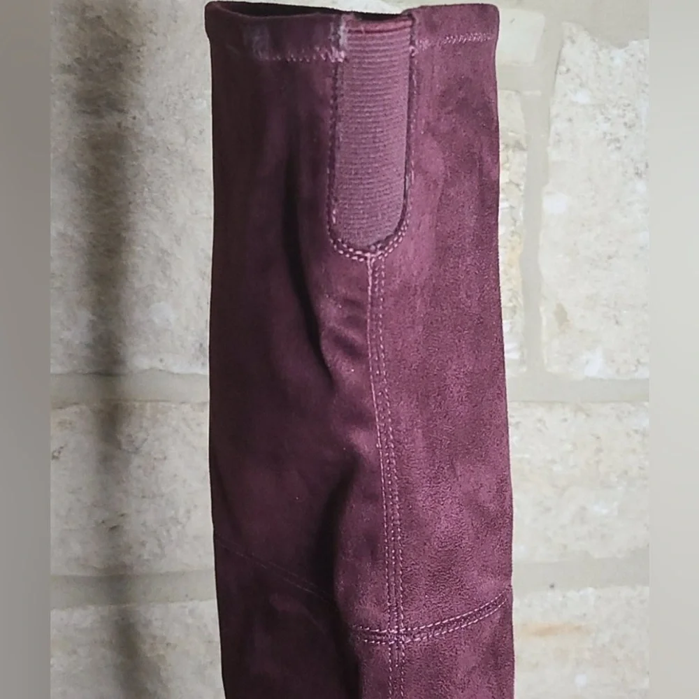 Kendall + Kylie “Kayla” Thigh-High Suede Boots – Size 9, Burgundy or Black (NWT)